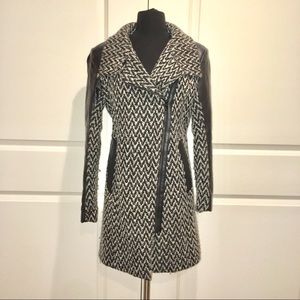 Andrew Marc New York Mixed Media Wool Coat
